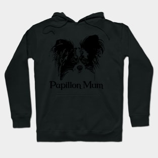 Papillon Black Print Artwork Hoodie